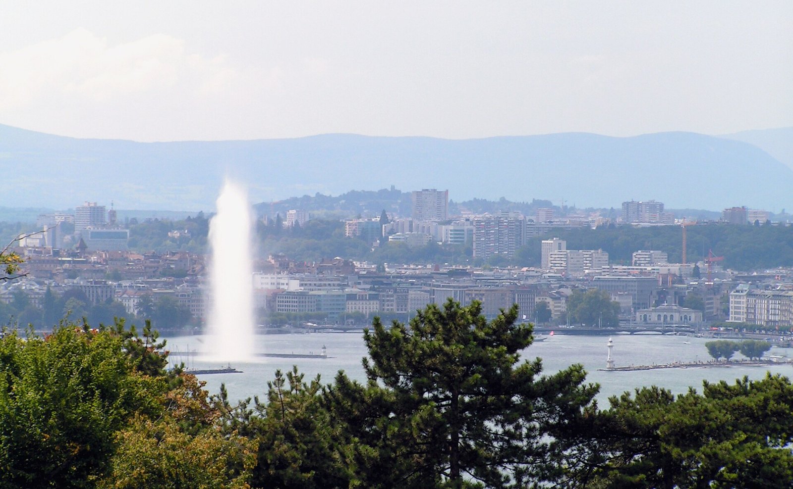 Genève et le jet d'eau