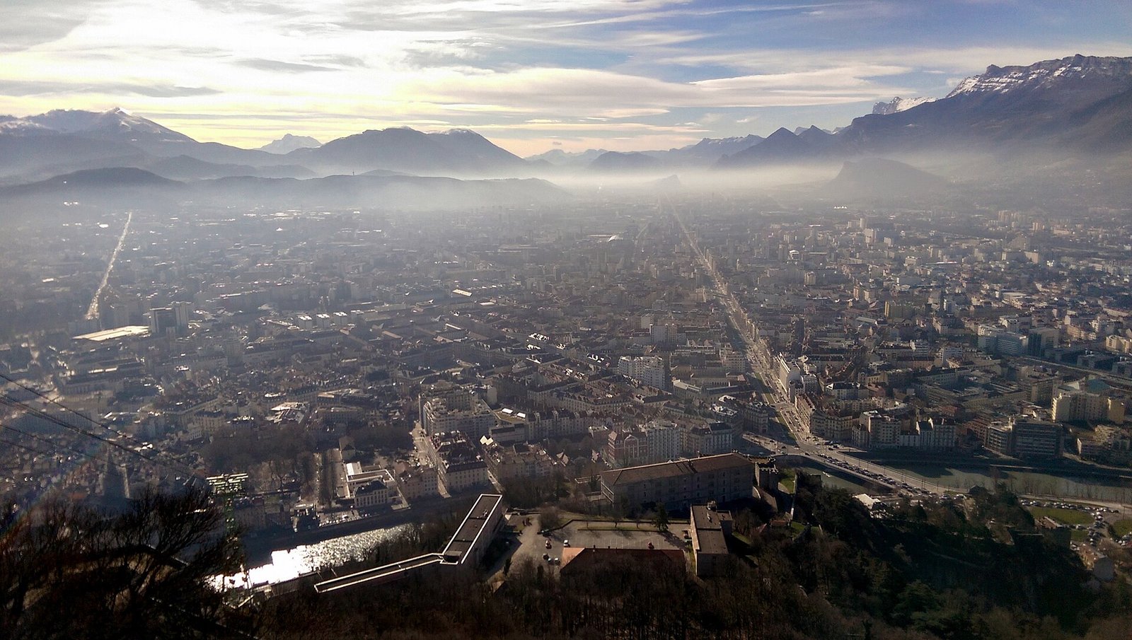 Grenoble vue depuis la Bastille