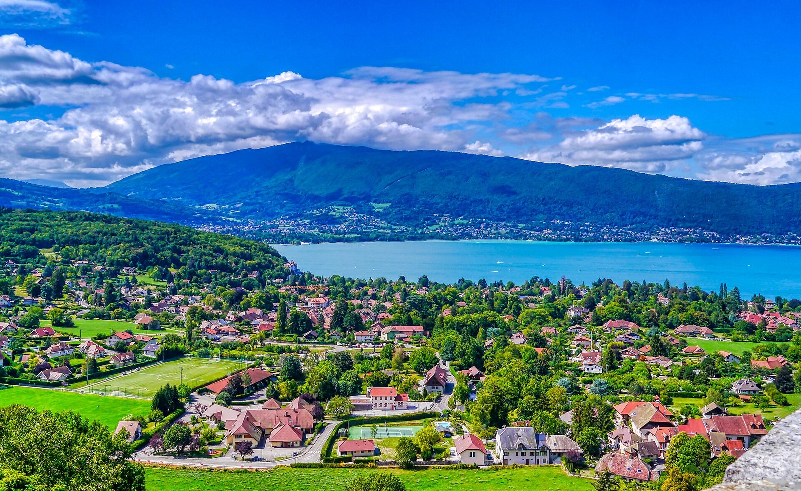 Lake Annecy seen from Menthon-Saint-Bernard